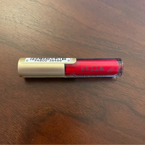 Stila Stay All Day Liquid Lipstick Makeup Fiery Red Beso Mini Size - New Sealed - Picture 2 of 4